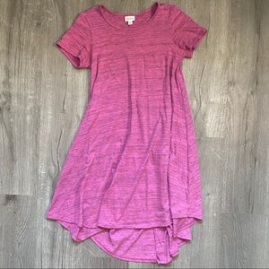 Lularoe Carly style dress heathered pink